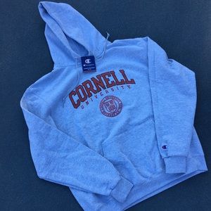 Champion Cornell Hoodie Grey NWT College